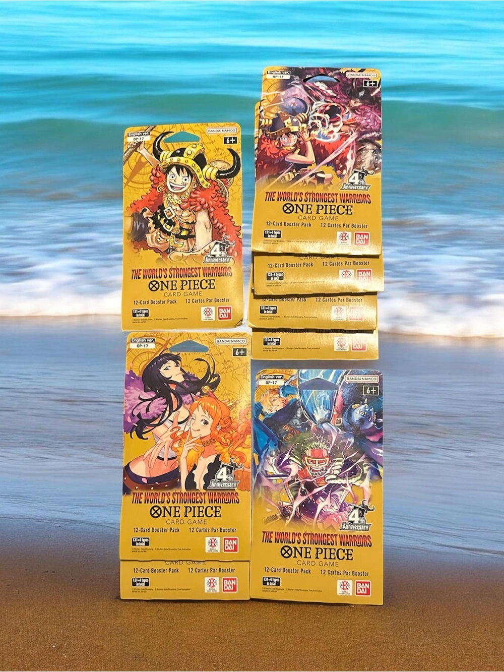 Onepiece Card Game Booster Packs - Gold Packaging